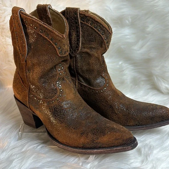 IDYLLWIND Miranda Lambert Western Brown Distressed Boots - Picture 5 of 12